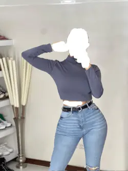 کراپ یقه 3 سانت کش بافت