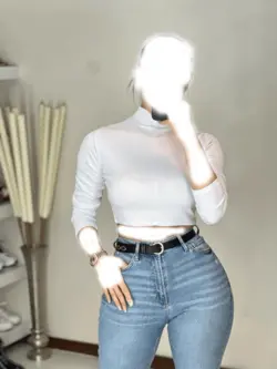 کراپ یقه 3 سانت کش بافت