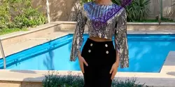 بلوز پولکی