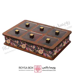 جعبه پذیرایی 6 خانه کد 6023