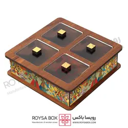 جعبه پذیرایی 4 خانه کد 405