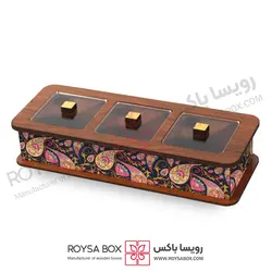 جعبه پذیرایی 3 خانه کد 308
