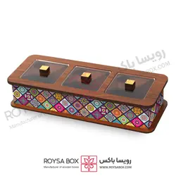 جعبه پذیرایی 3 خانه کد 301