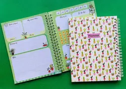 پلنر روزانه انگلیسی طرح کاکتوس آبرنگ