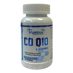 کپسول کو کیوتن و ویتامین ای فارما پلاس بسته 60 عددی