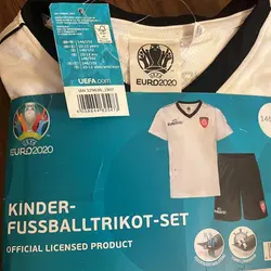 ست تیشرت و شلوارک ورزشی پسرانه مدل یورو 2020