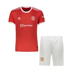 ست تی شرت و شلورک پسرانه طرح تیم منچستریونایتد مدل رونالدو 2022