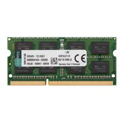 رم لپ تاپ کینگستون 1600 ram kingston 8Gb pc3L-12800mhz