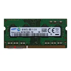 رم لپ تاپ سامسونگ ram samsung 4Gb pc3L-12800S 1600mhz