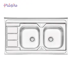 سینک پرنیان استیل مدل PS 2111 (نیمه فانتزی روکار)