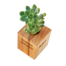 گلدان تبلیغاتی - نوژان گرافیک قیمت چاپ گلدان تبلیغاتی چوبی در اصفهان