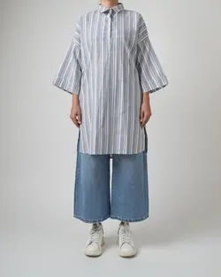 پیراهن مانتویی قاپک دار