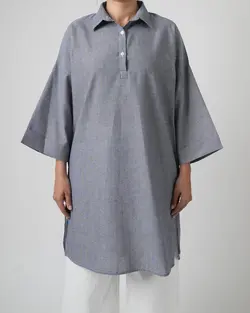 پیراهن مانتویی قاپک دار