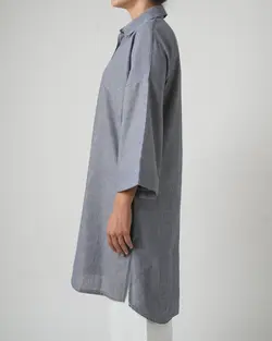 پیراهن مانتویی قاپک دار