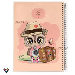 دفتر سیمی مُجلد فانتزی 60 برگ مدل1-26N-9614-D1 - فروشگاه آنلاین لوازم تحریر پنوس