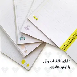 دفتر 40 برگ سیمی طلقی فانتزی مکث نوت M9414 - فروشگاه آنلاین لوازم تحریر پنوس