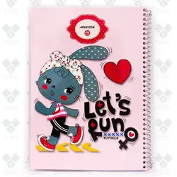 دفتر 40 برگ سیمی طلقی فانتزی مکث نوت M9414 - فروشگاه آنلاین لوازم تحریر پنوس