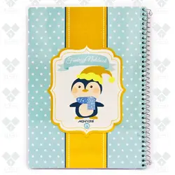 دفتر 40 برگ سیمی طلقی فانتزی مکث نوت M9414 - فروشگاه آنلاین لوازم تحریر پنوس