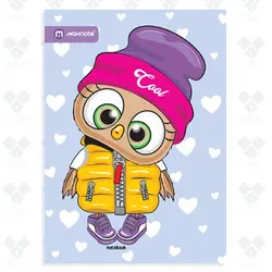 دفتر 40 برگ سیمی طلقی فانتزی مکث نوت M9414 - فروشگاه آنلاین لوازم تحریر پنوس