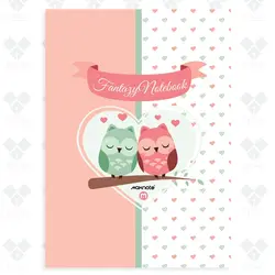 دفتر 40 برگ سیمی طلقی فانتزی مکث نوت M9414 - فروشگاه آنلاین لوازم تحریر پنوس