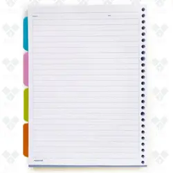 یدک کلاسور 26 حلقه با دیوایدر مکث نوت M9790 - فروشگاه آنلاین لوازم تحریر پنوس