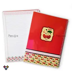 دفتر سیمی مُجلد حاشیه رنگی 100 برگ 26N-9624 - فروشگاه آنلاین لوازم تحریر پنوس