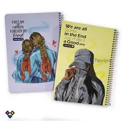 دفتر سیمی جلد لمینتی New Dream طرح دخترانه 26N-9146-G - فروشگاه آنلاین لوازم تحریر پنوس