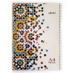 دفتر A4 سیمی طلقی 100 برگ نهال N1172 - فروشگاه آنلاین لوازم تحریر پنوس