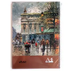 دفتر A4 سیمی طلقی 100 برگ نهال N1172 - فروشگاه آنلاین لوازم تحریر پنوس