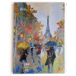 دفتر A4 سیمی طلقی 100 برگ نهال N1172 - فروشگاه آنلاین لوازم تحریر پنوس