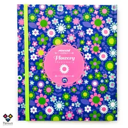 دفتر ژورنال نقطه ای - دارای جلدسخت با نگهدارنده کش دار - کاغذ بالکی سبک 70 گرم با نقطه های مشکی - کد:26N-3901 - فروشگاه آنلاین لوازم تحریر پنوس