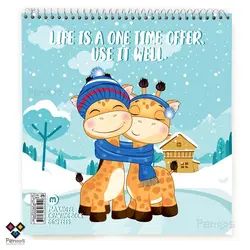 دفتر نقاشی ماروپله / پشت جلد سخت طرح مار و پله /60 برگ کاغذ سفید/دارای 2 عدد مهره و یک تاس/کد:26P-9650 - فروشگاه آنلاین لوازم تحریر پنوس