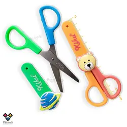قیچی غلاف‌دار کهکشانی کیکو - غلاف فانتزی مدرسه‌ای -تیغه تیز و بُرنده -کد: 26C-671 - فروشگاه آنلاین لوازم تحریر پنوس