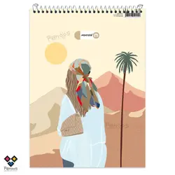 دفتر سیم از بالا A4 نهال-80 برگ کاغذ خط‌دار-سایز 21×29.5 کد:26N-9871 - فروشگاه آنلاین لوازم تحریر پنوس