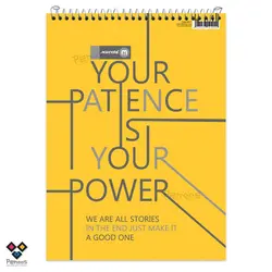 دفتر سیم از بالا A4 نهال-80 برگ کاغذ خط‌دار-سایز 21×29.5 کد:26N-9871 - فروشگاه آنلاین لوازم تحریر پنوس