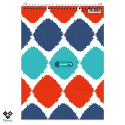 دفتر سیم از بالا A4 نهال-80 برگ کاغذ خط‌دار-سایز 21×29.5 کد:26N-9871 - فروشگاه آنلاین لوازم تحریر پنوس