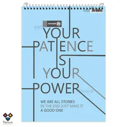 دفتر سیم از بالا A4 نهال-80 برگ کاغذ خط‌دار-سایز 21×29.5 کد:26N-9871 - فروشگاه آنلاین لوازم تحریر پنوس