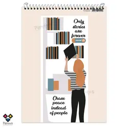 دفتر سیم از بالا A4 نهال-80 برگ کاغذ خط‌دار-سایز 21×29.5 کد:26N-9871 - فروشگاه آنلاین لوازم تحریر پنوس