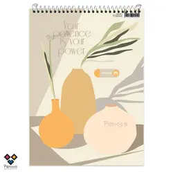 دفتر سیم از بالا A4 نهال-80 برگ کاغذ خط‌دار-سایز 21×29.5 کد:26N-9871 - فروشگاه آنلاین لوازم تحریر پنوس