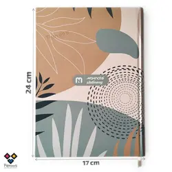 سررسید 1403 نهال مکث، یکروزه جمعه جدا، دارای جلدسخت سلفونی طرح دار، برگه های خط کشی شده پلنری کد:26ca-3018 - فروشگاه آنلاین لوازم تحریر پنوس