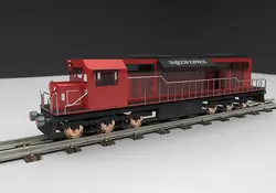 طراحی لوکوموتیو قطار در نرم افزار سالیدروک