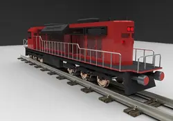 طراحی لوکوموتیو قطار در نرم افزار سالیدروک