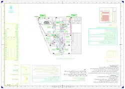 نقشه تاسیسات مکانیکی ساختمان 7 طبقه - داکت اسپیلت