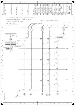 نقشه تاسیسات مکانیکی ساختمان ۵ طبقه - داکت اسپیلت