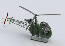 دانلود مدل سه بعدی هلی کوپتر فرانوسوی در نرم افزار Solidworks