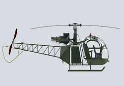 دانلود مدل سه بعدی هلی کوپتر فرانوسوی در نرم افزار Solidworks