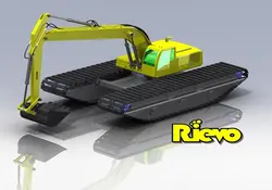 دانلود مدل سه بعدی بیل مکانیکی در نرم افزار Solidworks