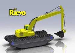دانلود مدل سه بعدی بیل مکانیکی در نرم افزار Solidworks