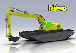 دانلود مدل سه بعدی بیل مکانیکی در نرم افزار Solidworks