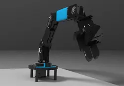 دانلود مدل سه بعدی ربات ۵ درجه آزادی در نرم افزار Solidworks